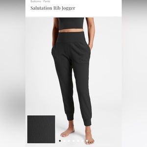 Athleta Salutation Ribbed Joggers